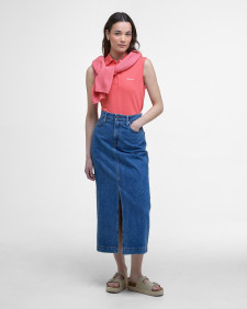 Bowford Sleeveless Polo Shirt Pink Punch