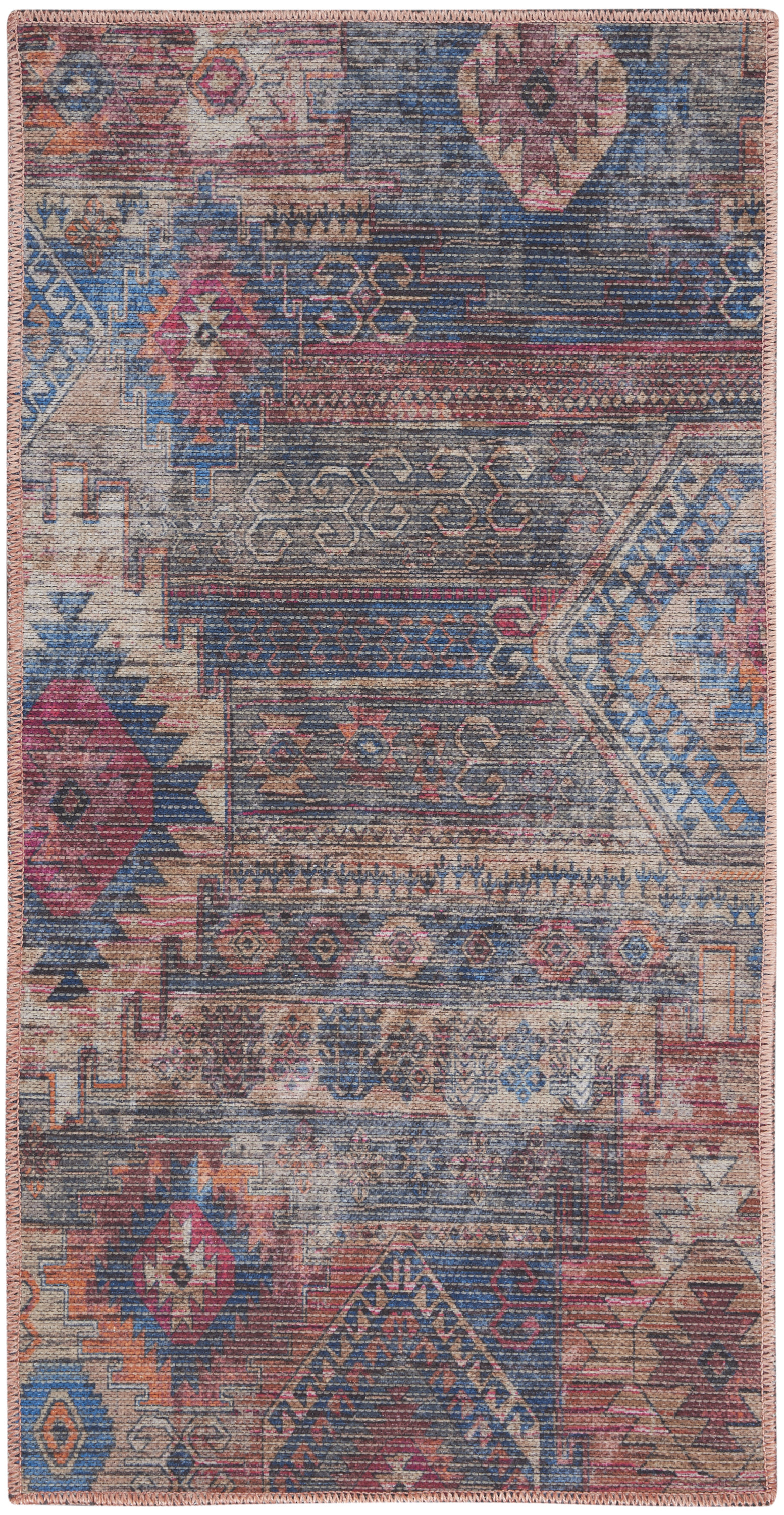 Nourison New Concept Washables 2' x 3'9" Multicolor Vintage Indoor Rug