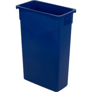 Carlisle, TrimLine, 23 gal, LLDPE, Blue, Rectangle, Receptacle