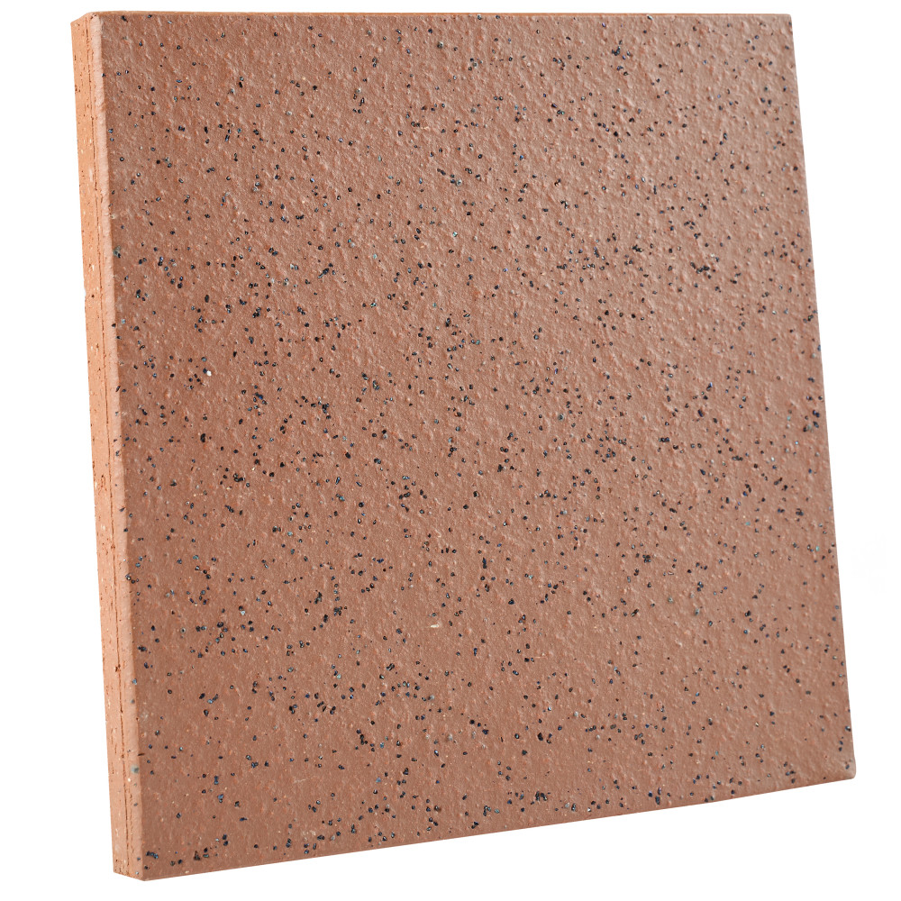 Lincoln Quarry Abrasive Mayflower Red 6 in. x 6 in. Ceramic Floor and Wall Tile