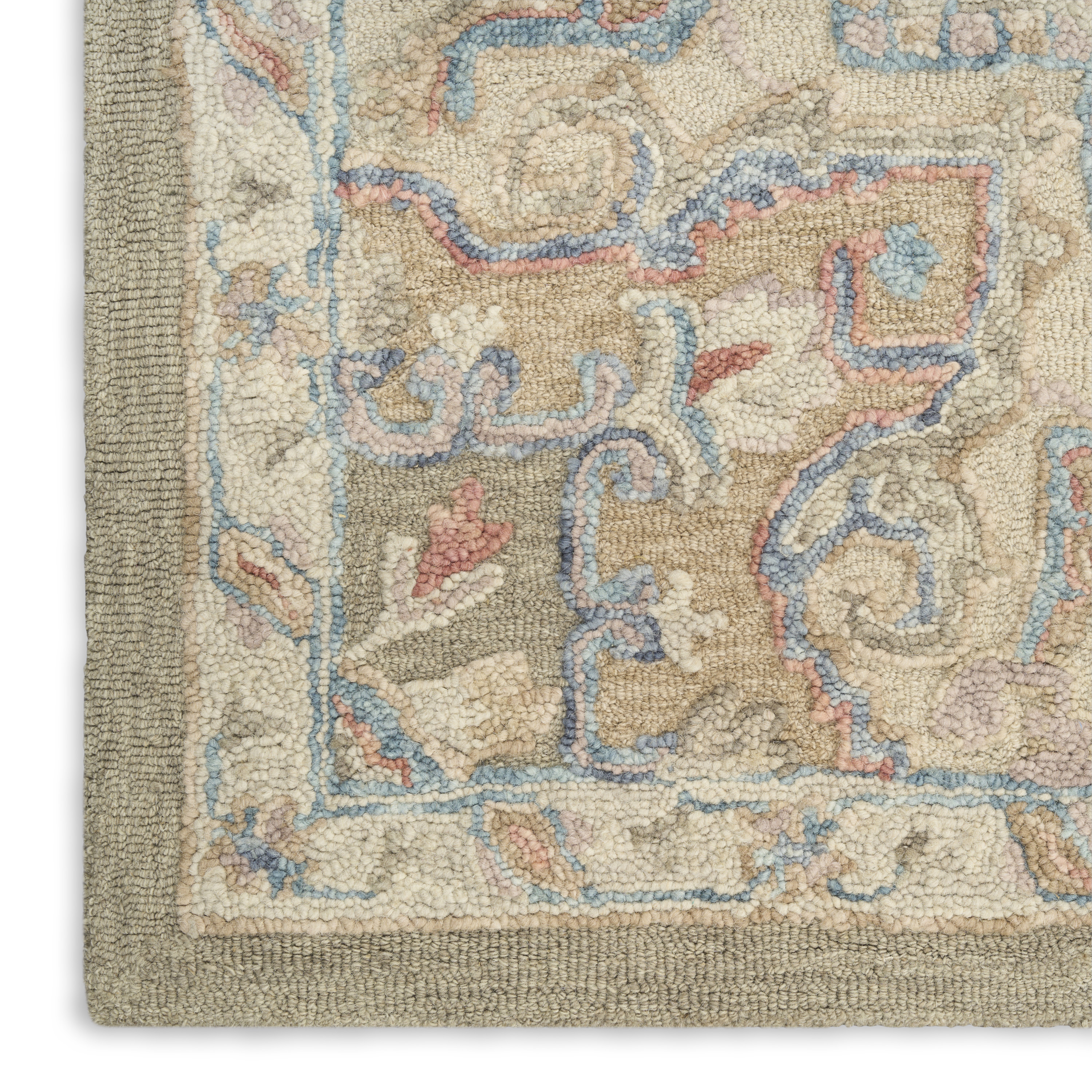 Nourison Maison 9'9" x 13'9" Green Ivory Vintage Indoor Rug