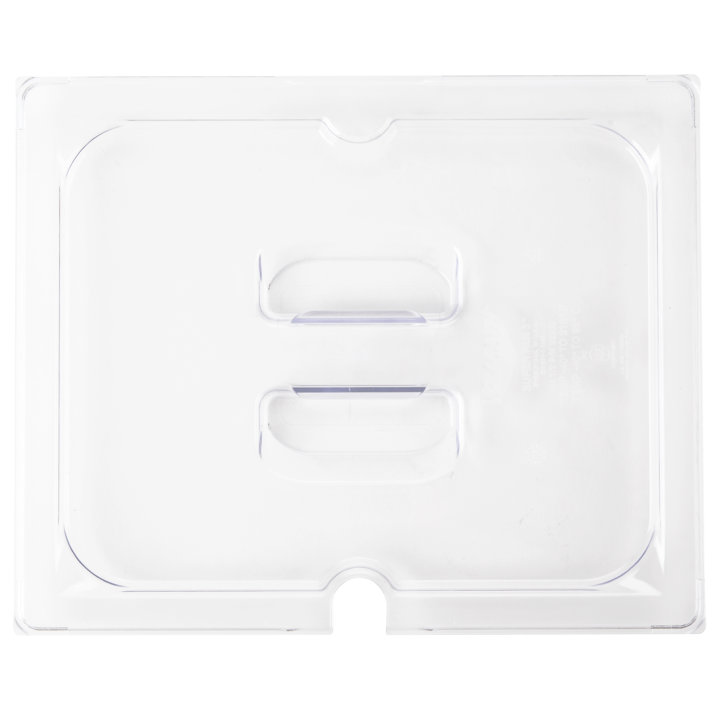 Half-size Super Pan® slotted clear polycarbonate cover