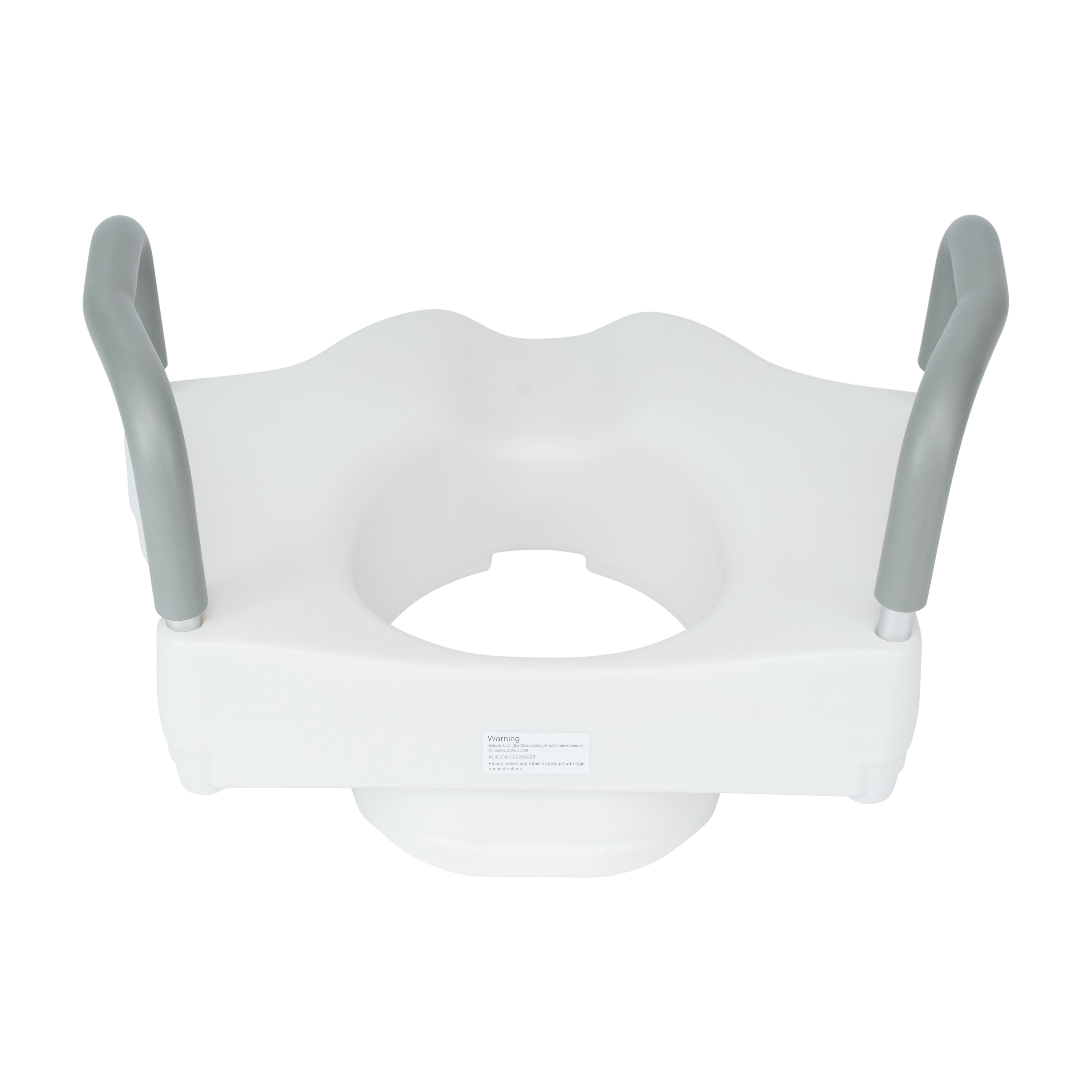 Asiento de inodoro elevado Ramsey para ancianos con envoltura de espuma ajustable en altura... - Imagen 13 de 13