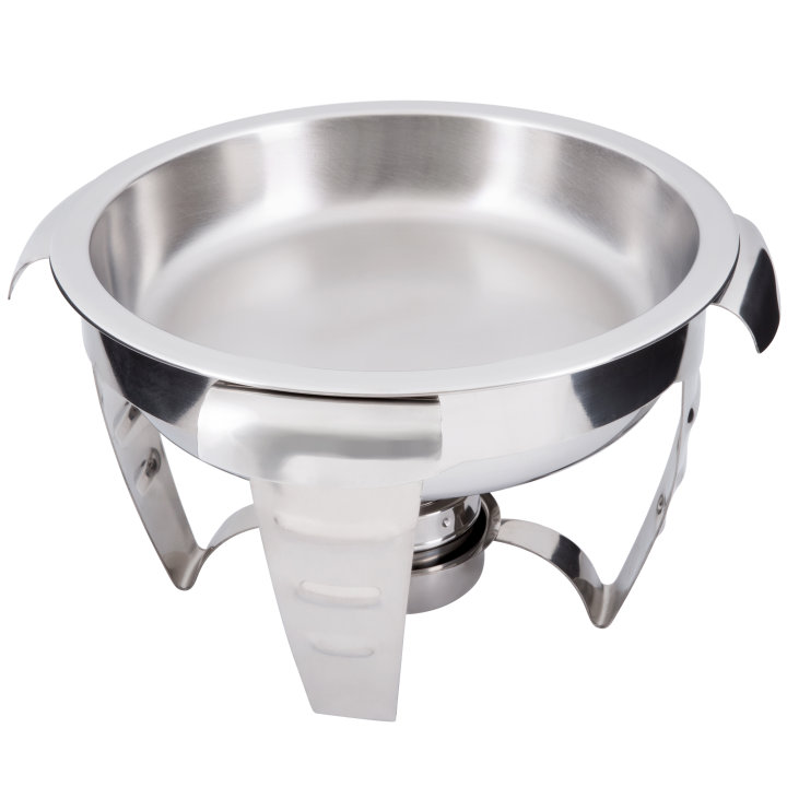 4 ⅕-quart Maximillian Steel™ round chafer