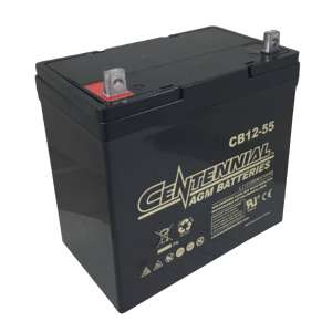 CTBCB1255, Centennial Batteries, Battery 12 Volt 55Ah Sla