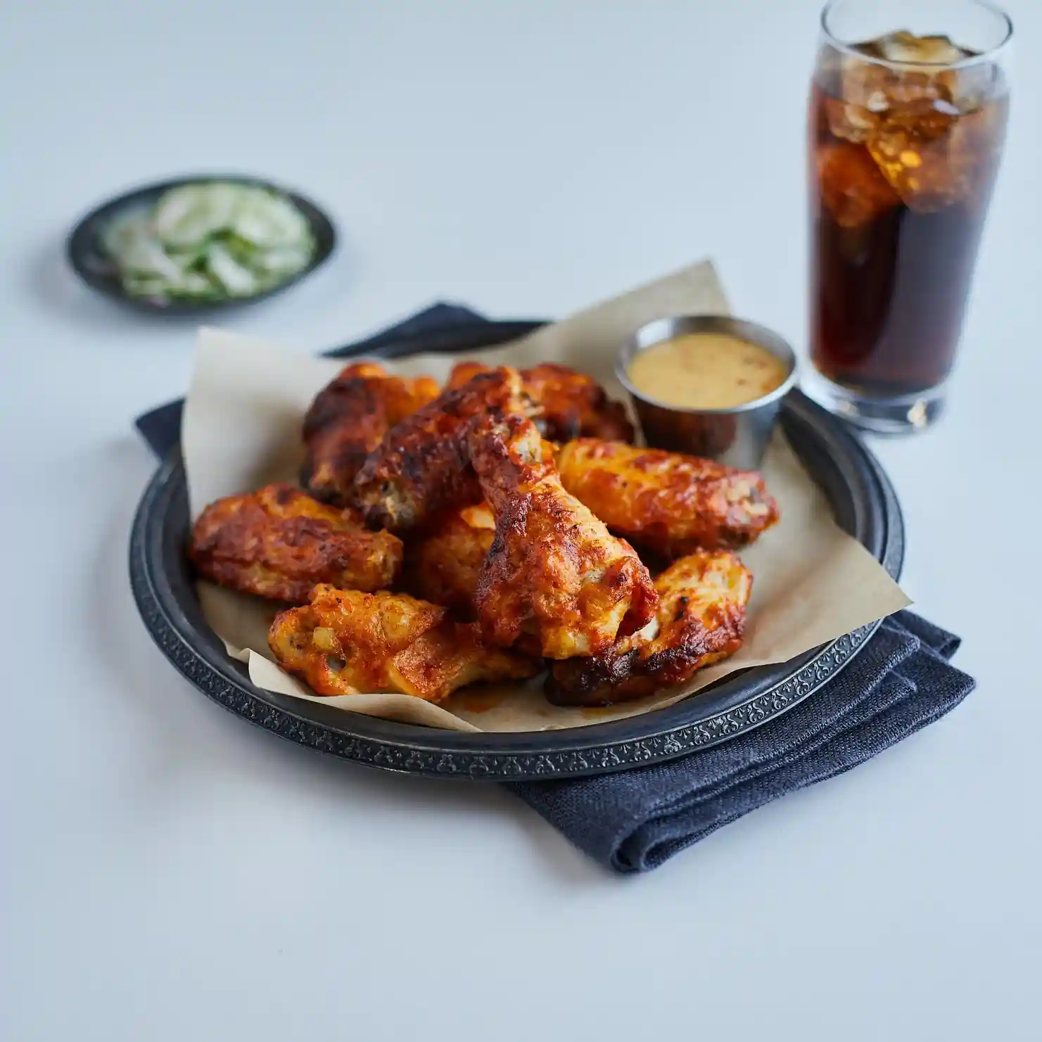 Tyson® Tabasco® Wings of Fire® Fully Cooked Coated Bone-In Chicken Wing Sections, Jumbo_image_1