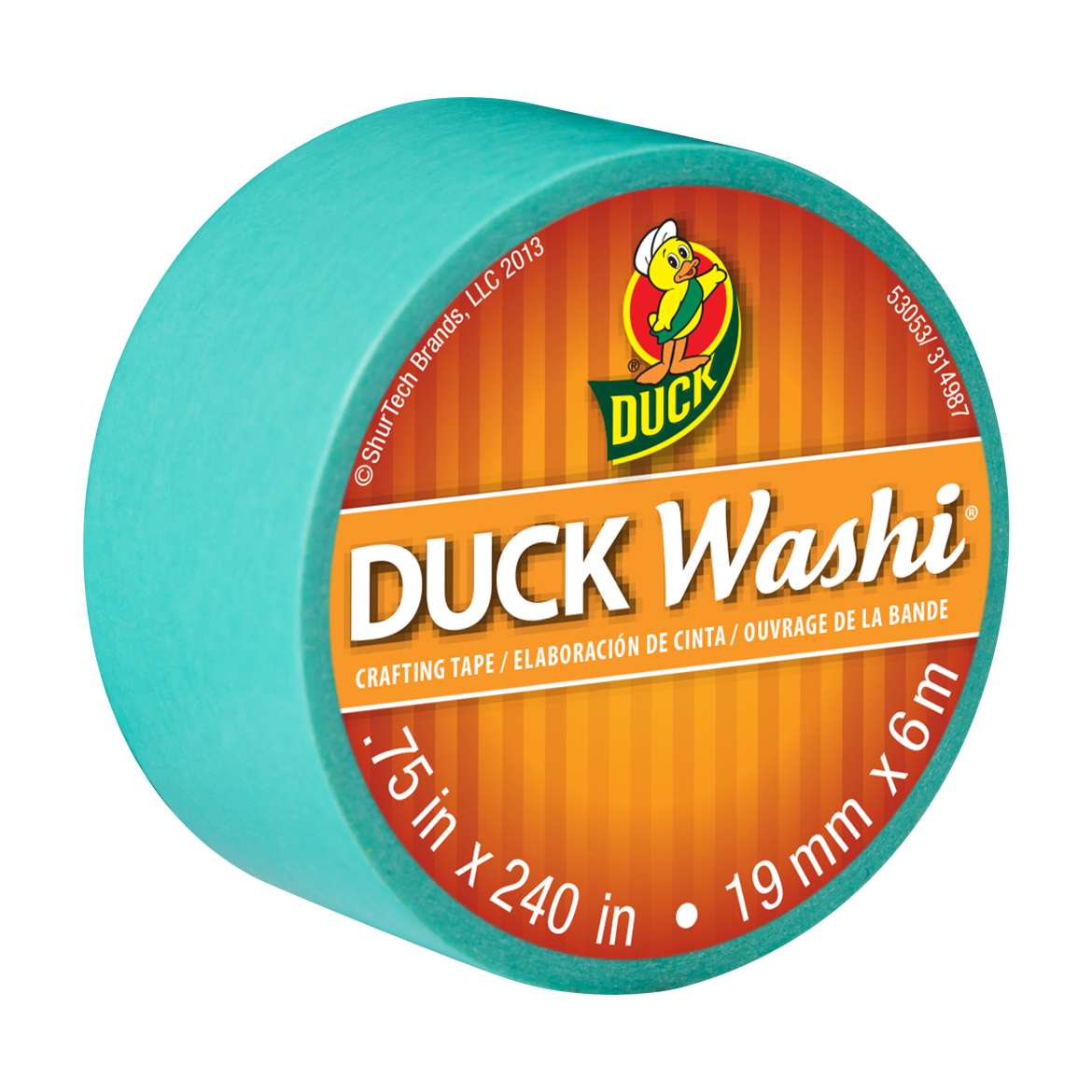 Duck Washi® Crafting Tape - Pastel Blue, .75 in. x 240 in. Image