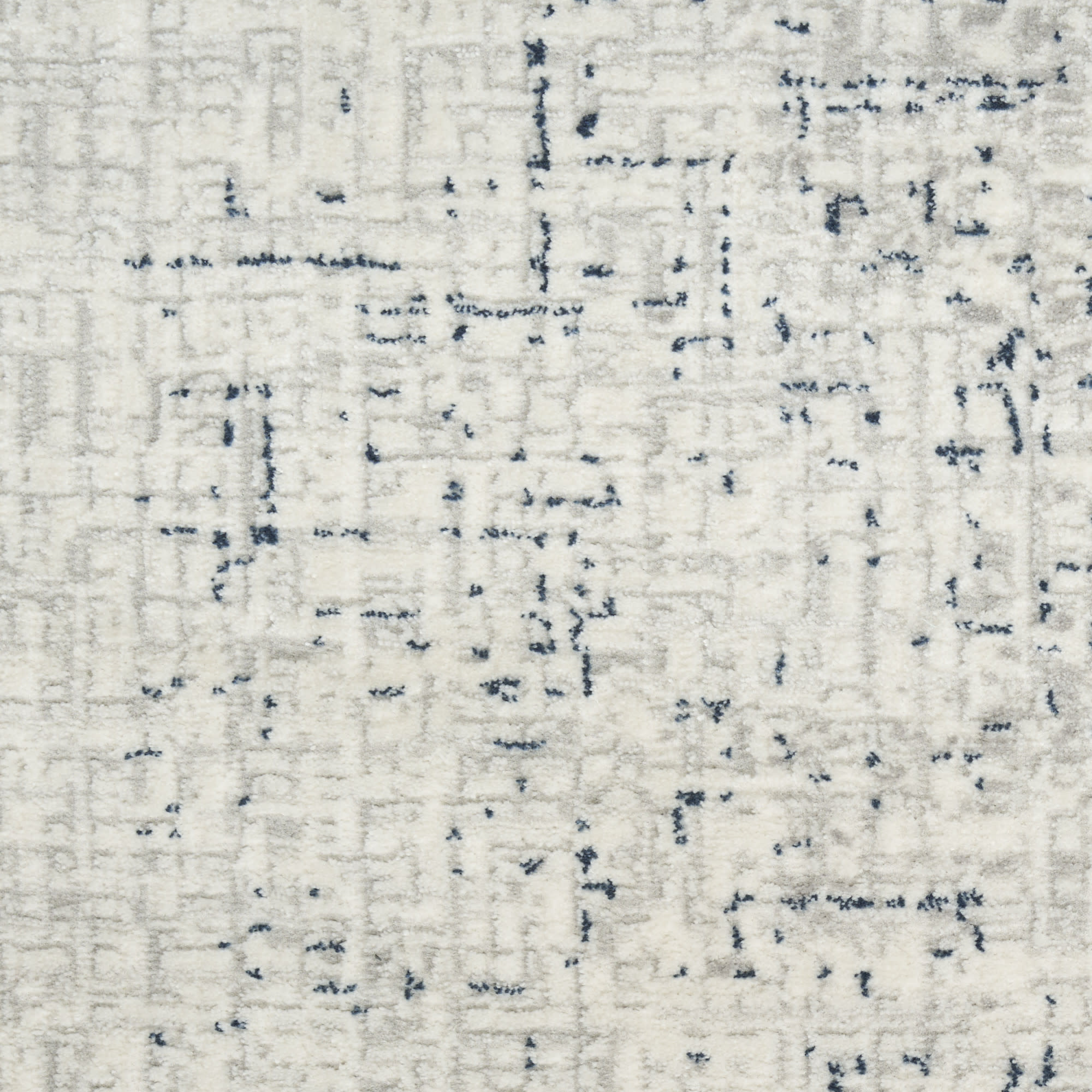 DKNY Grand Street 2'2" x 10' Ivory Blue Modern Indoor Rug
