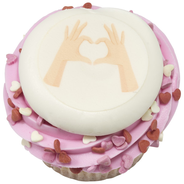 Heart Hands PhotoCake® Edible Image®