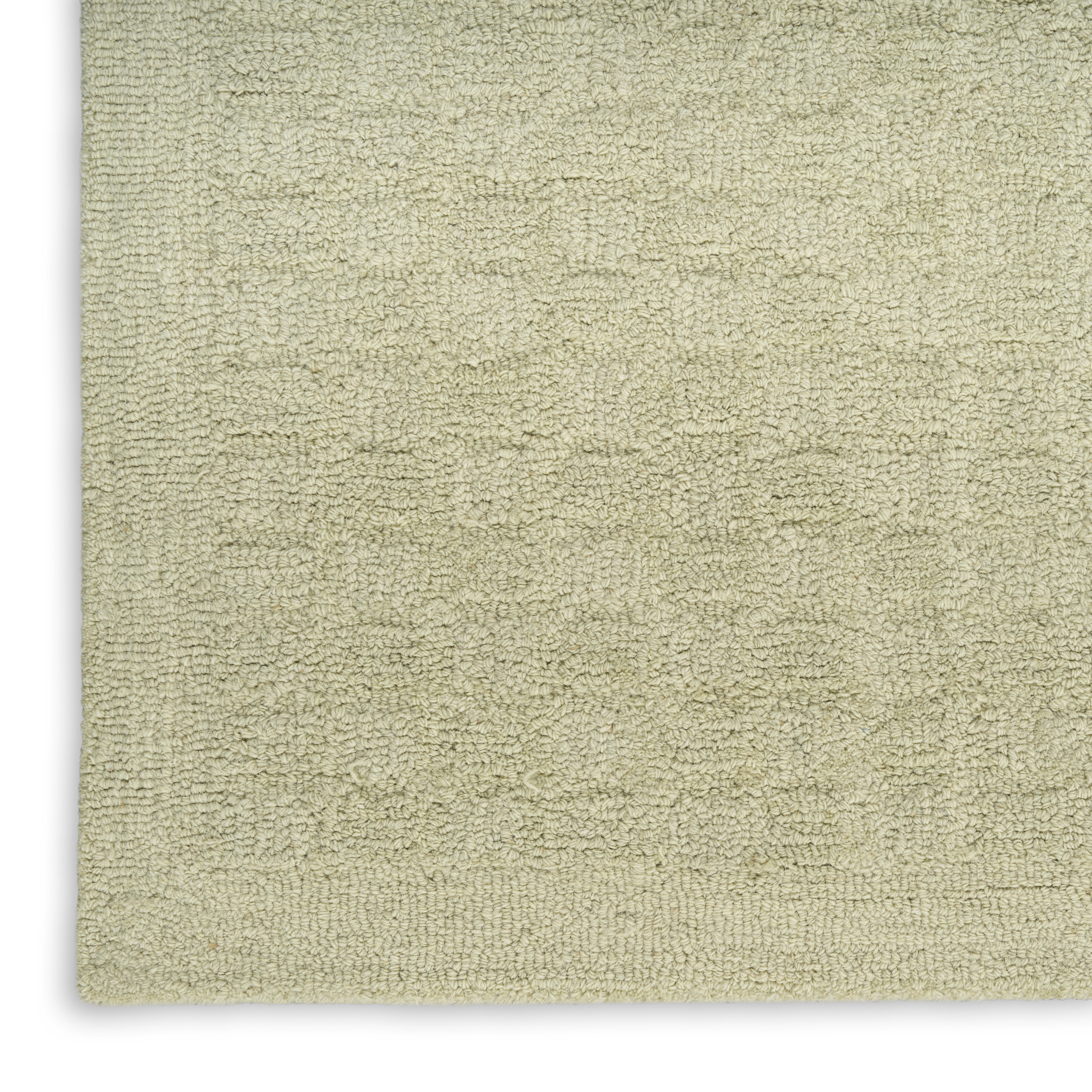 DKNY Pure Grids 3'9" x 5'9" Light Green Contemporary Indoor Rug