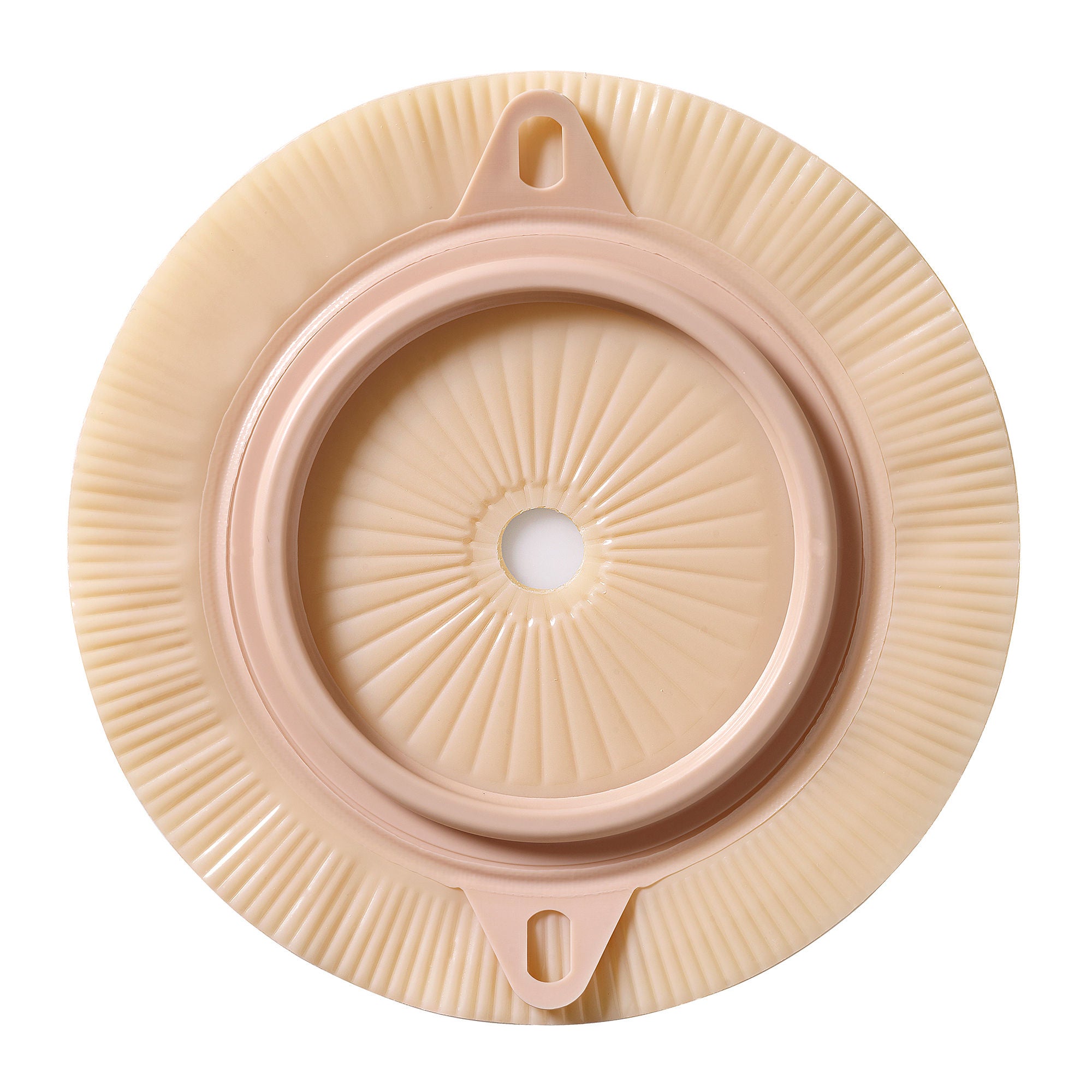 Assura® Flat Ostomy Barrier, Trim to Fit Stomas 10 – 35 mm, Green Color Match