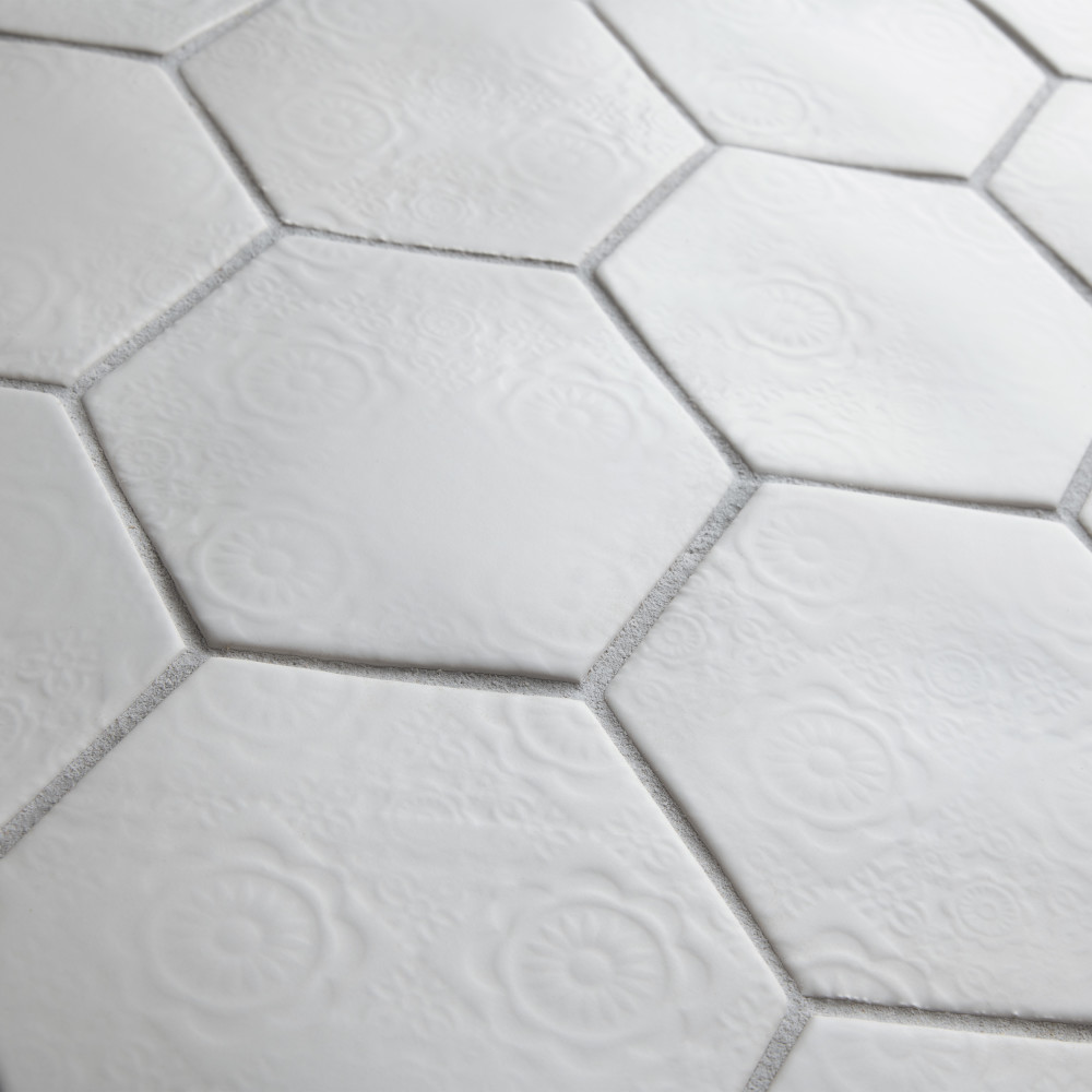 Caprice Bianco 4-3/8 in. x 5 in. Porcelain Wall Tile