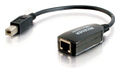 1-port USB 1.1 Over CAT5 Superbooster Extender Dongle RJ45 Female to USB B Male Receiver