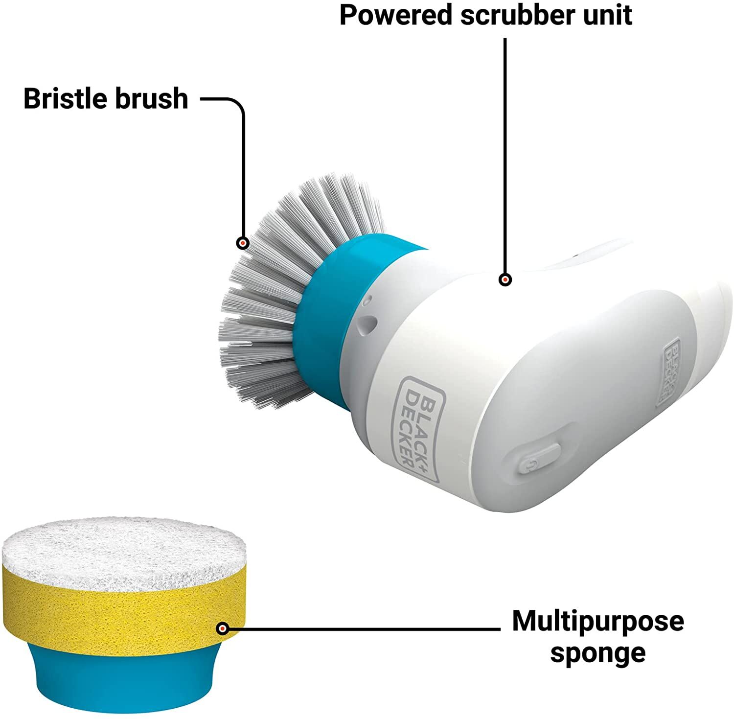 product walkaround of Black and Decker Grimebuster powered scrubber kit.