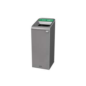 Rubbermaid Commercial, Configure™, Compost, 15 gal, Metal, Gray, Rectangle, Receptacle