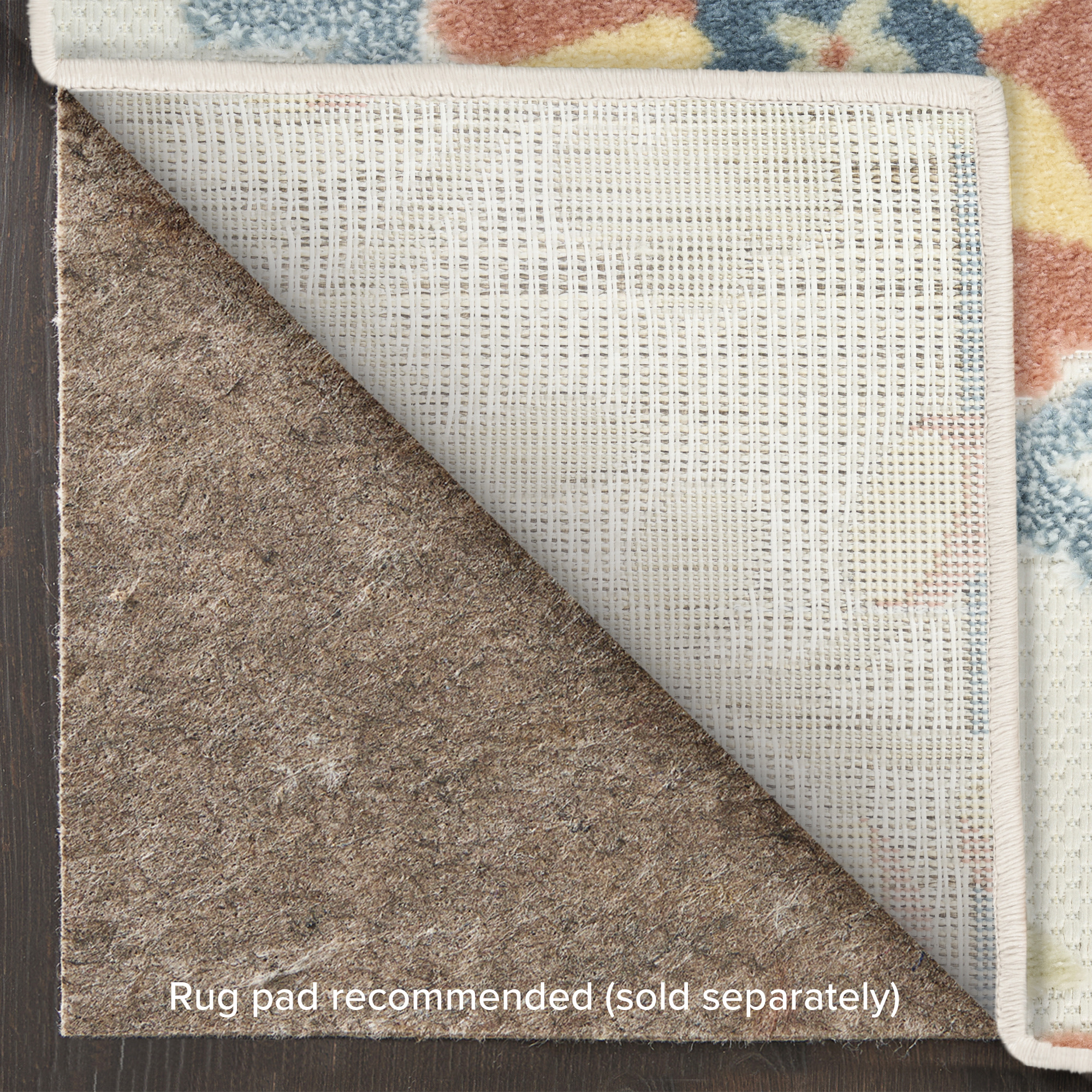 Nourison Aloha 5'3" x 7'5" Grey Multicolor Farmhouse Rug