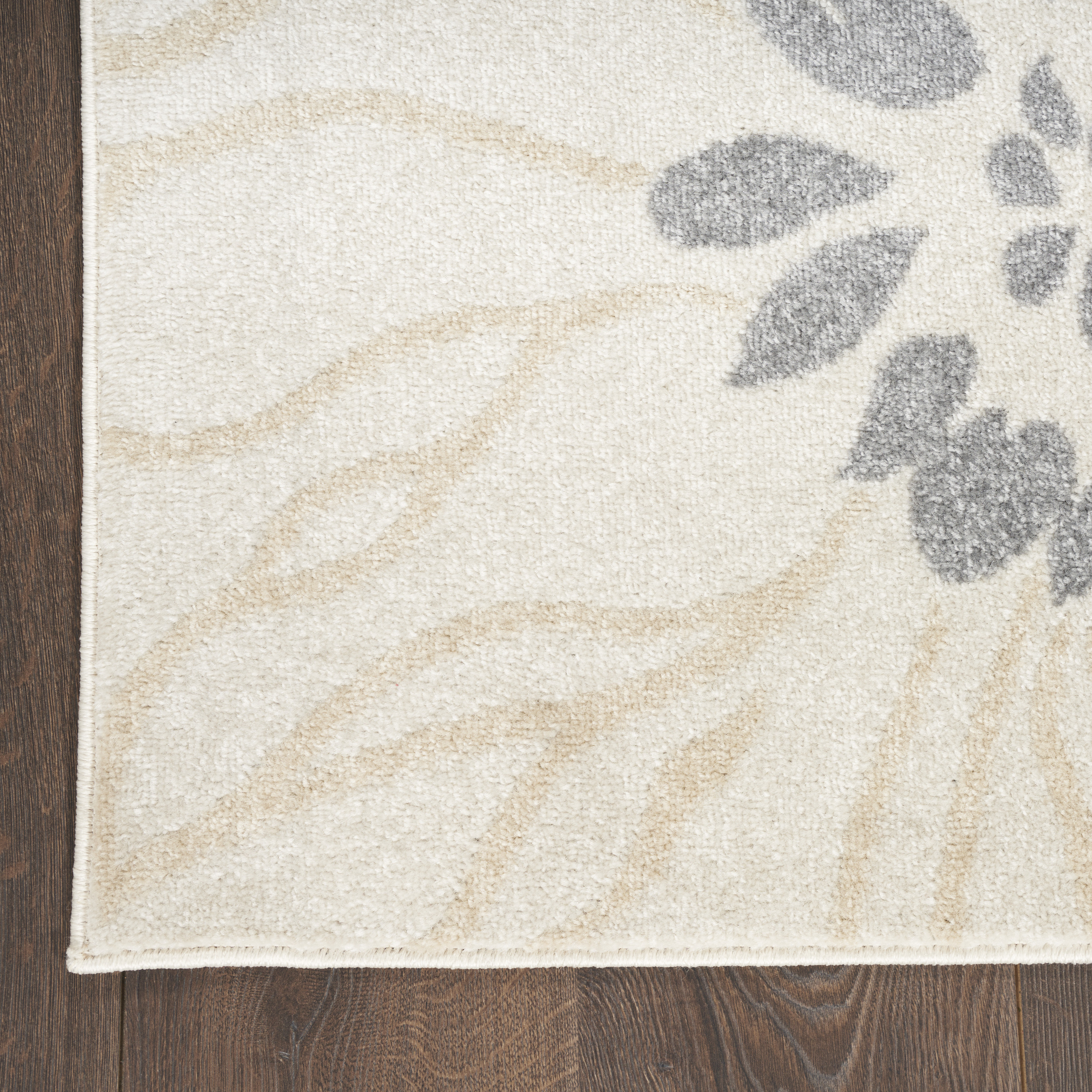 Nourison Passion 1'10" x 2'10" Ivory Grey Blue Contemporary Indoor Rug