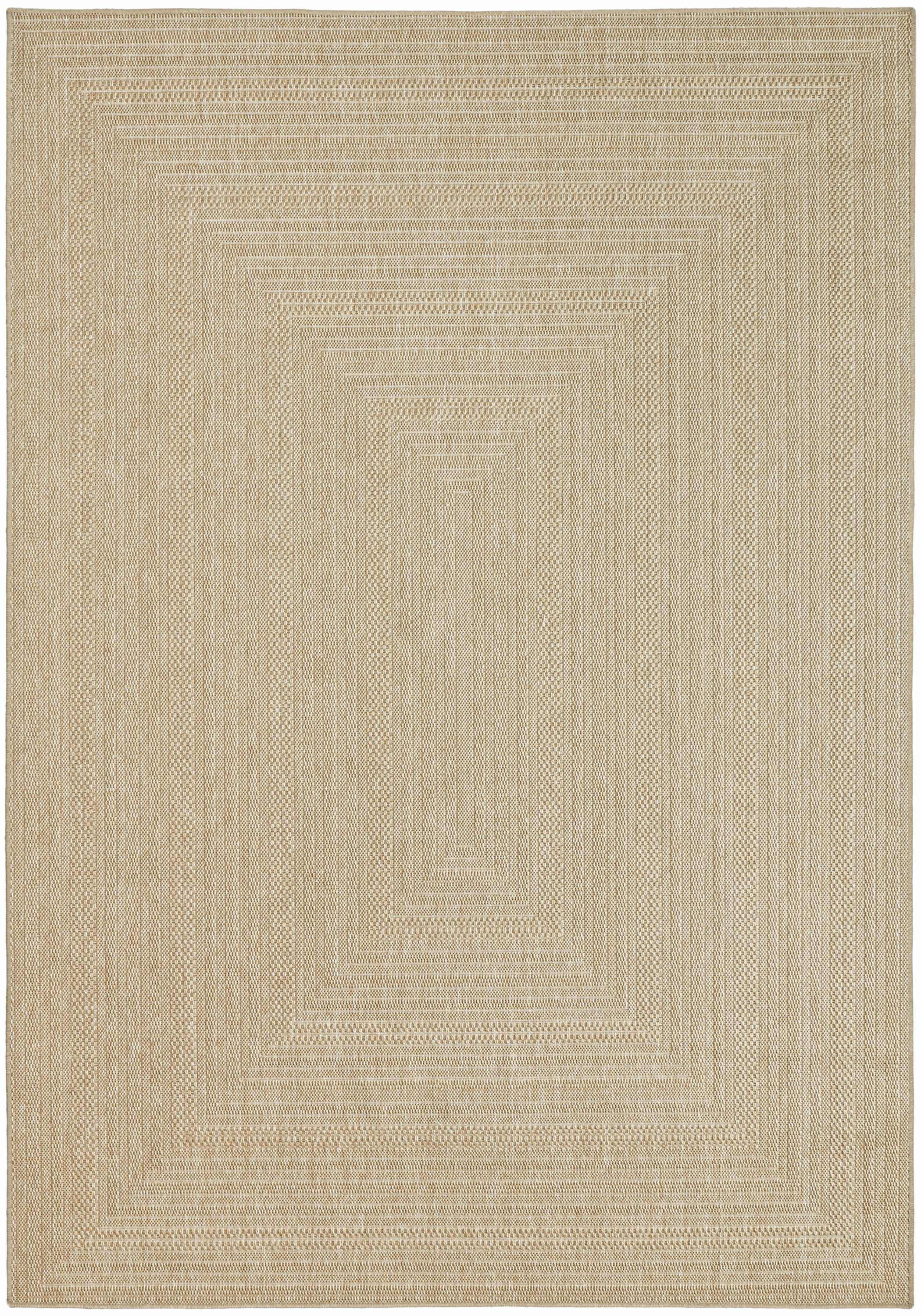 Nourison Tulum 5'3" x 7' Taupe Grey Outdoor Rug