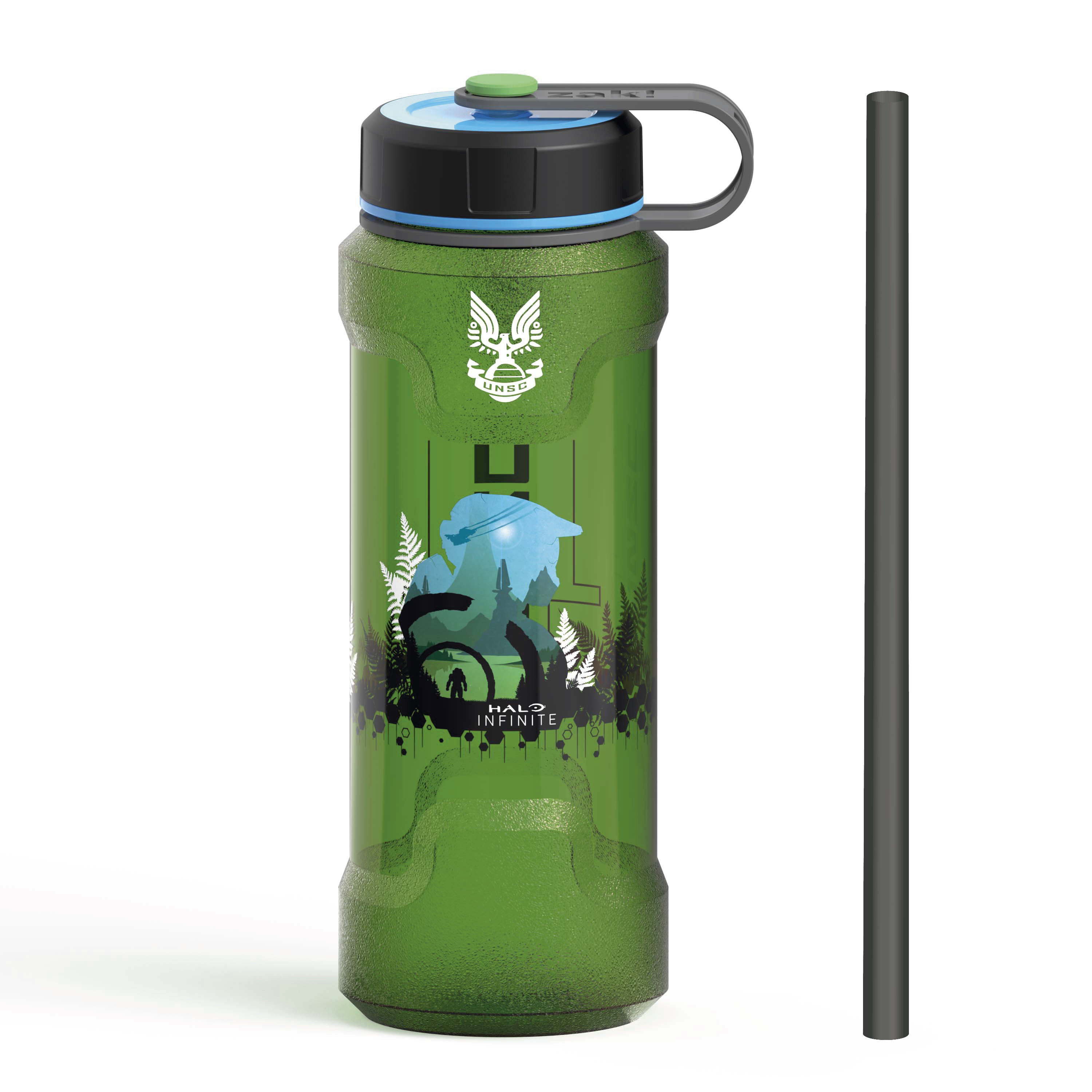 Halo 36 ounce Reusable Plastic Water Bottle, United Nations Space Command slideshow image 1 Halo 36 ounce Reusable Plastic Water Bottle, United Nations Space Command slideshow image 1