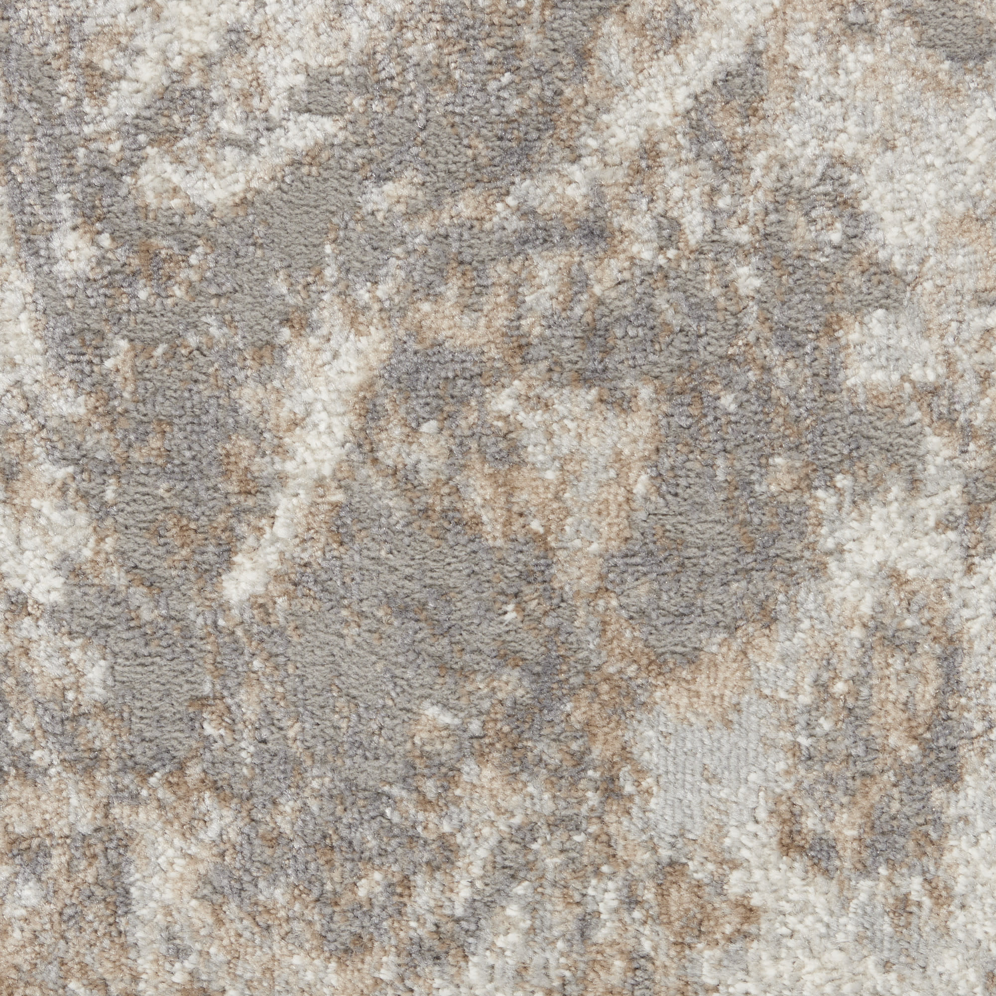 Nourison Elation 7'10" x 9'10" Ivory Grey Modern Indoor Rug