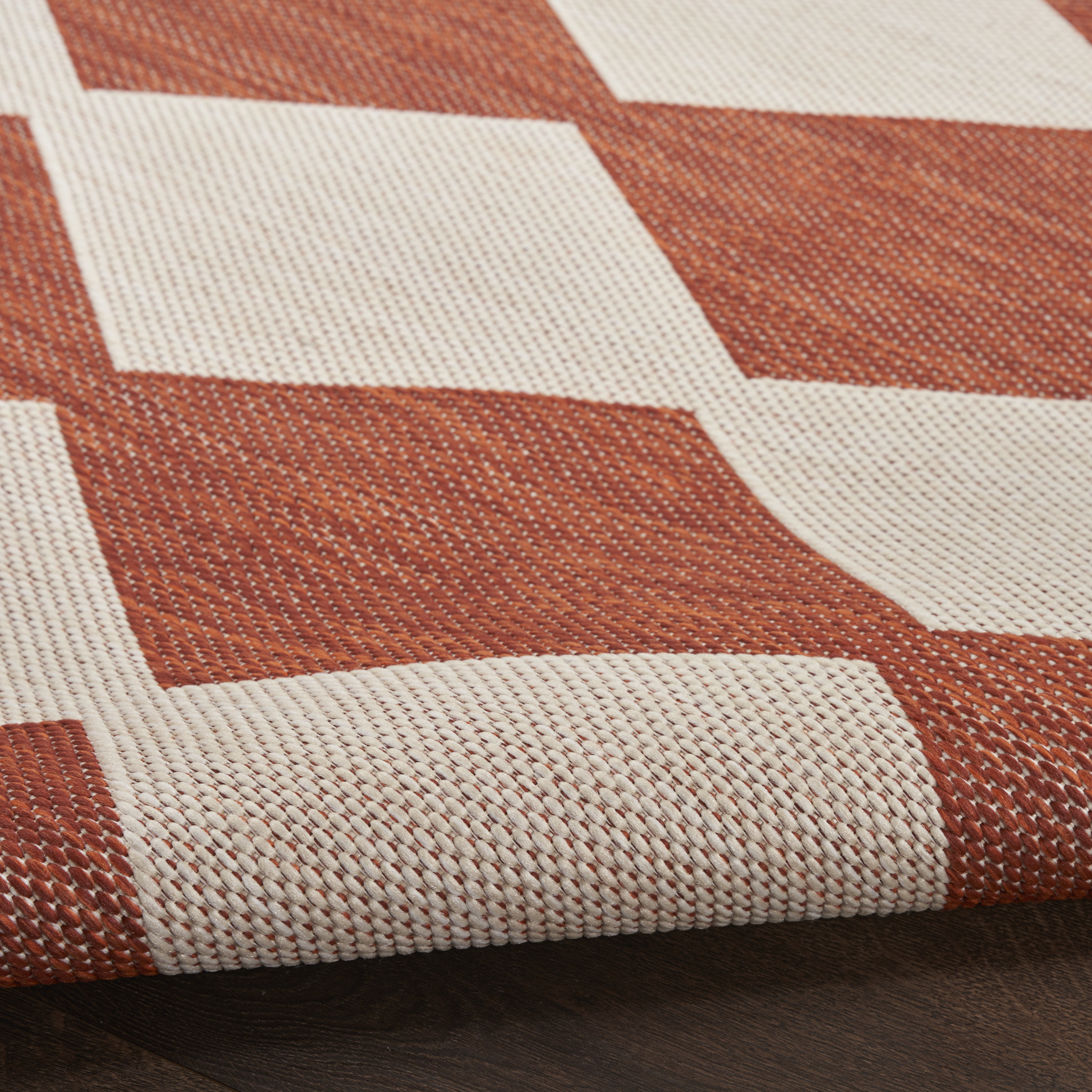 Nourison Positano 8' x Round Terracotta Modern Rug