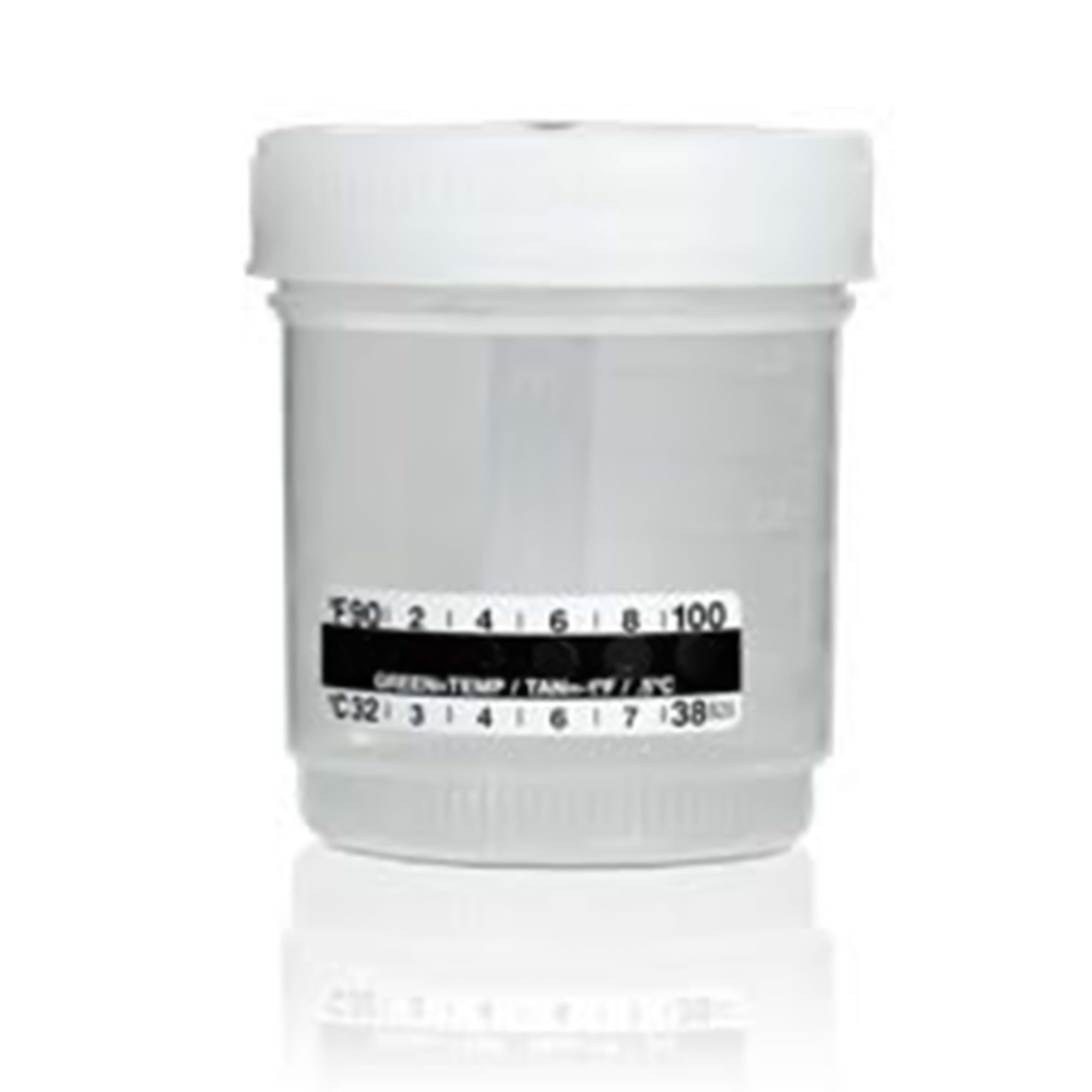 Abbott Rapid Dx North America LLC CUP, COLL ICUP TEMP STRIP W/LID 90MLX53MM (25/BG)