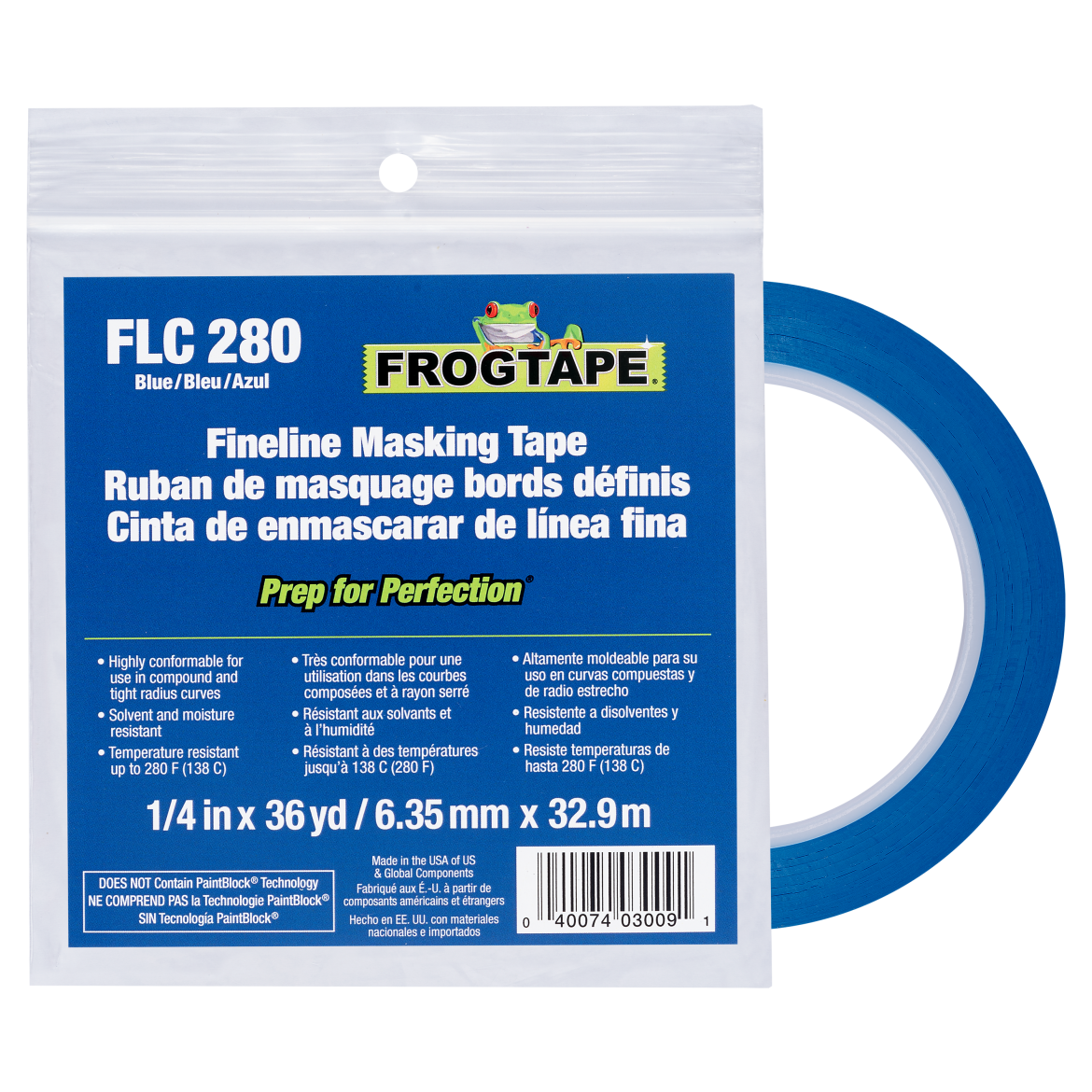 FrogTape<sup>®</sup> High Temperature PVC Fineline Masking Tape Primary Product Image