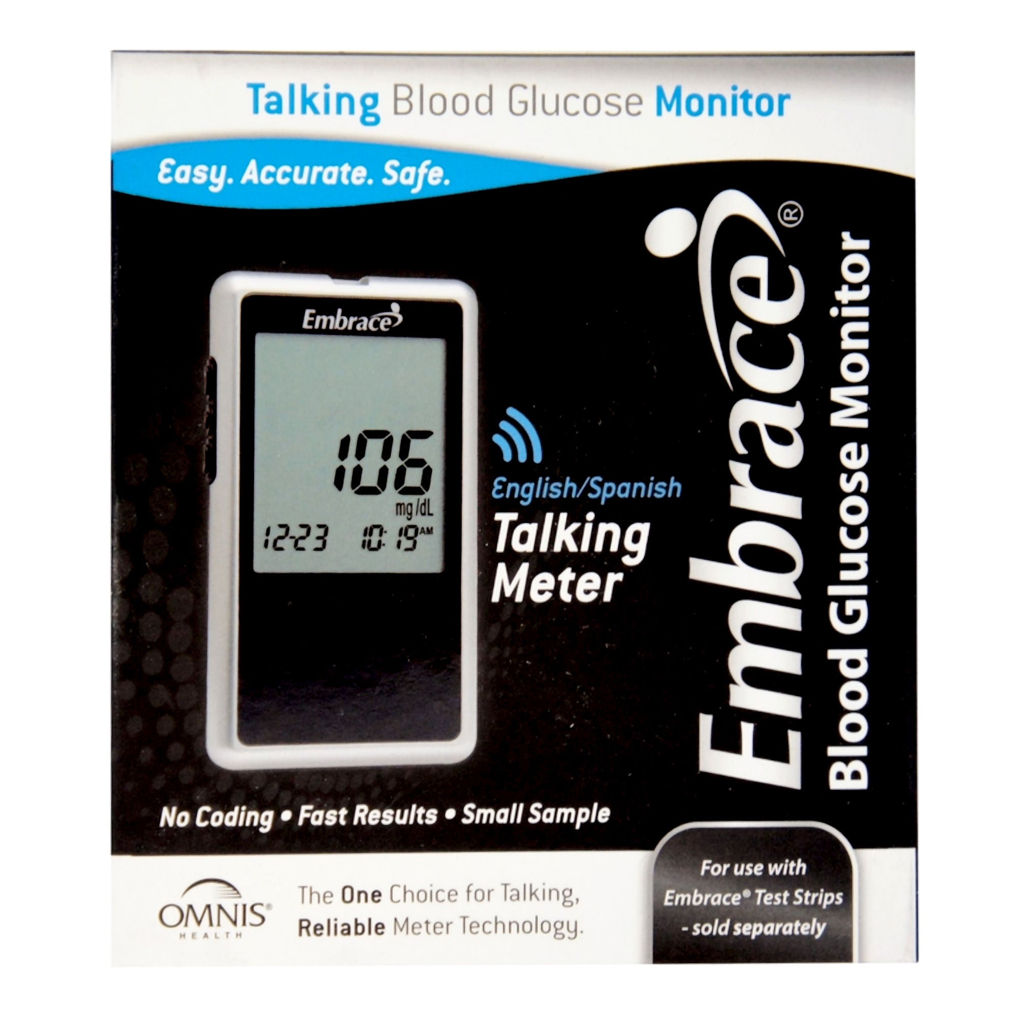 Embrace® Talking Blood Glucose Meter
