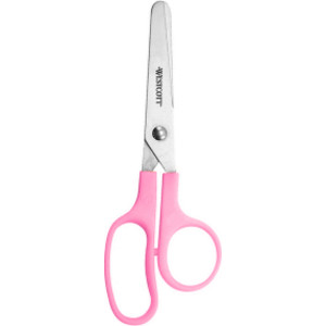 Value Kids Scissors, Blunt, 5", Assorted Colors (No Color Choice)