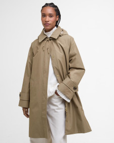 Jacke Sadie Waterproof Military Brown/Hessian Tartan
