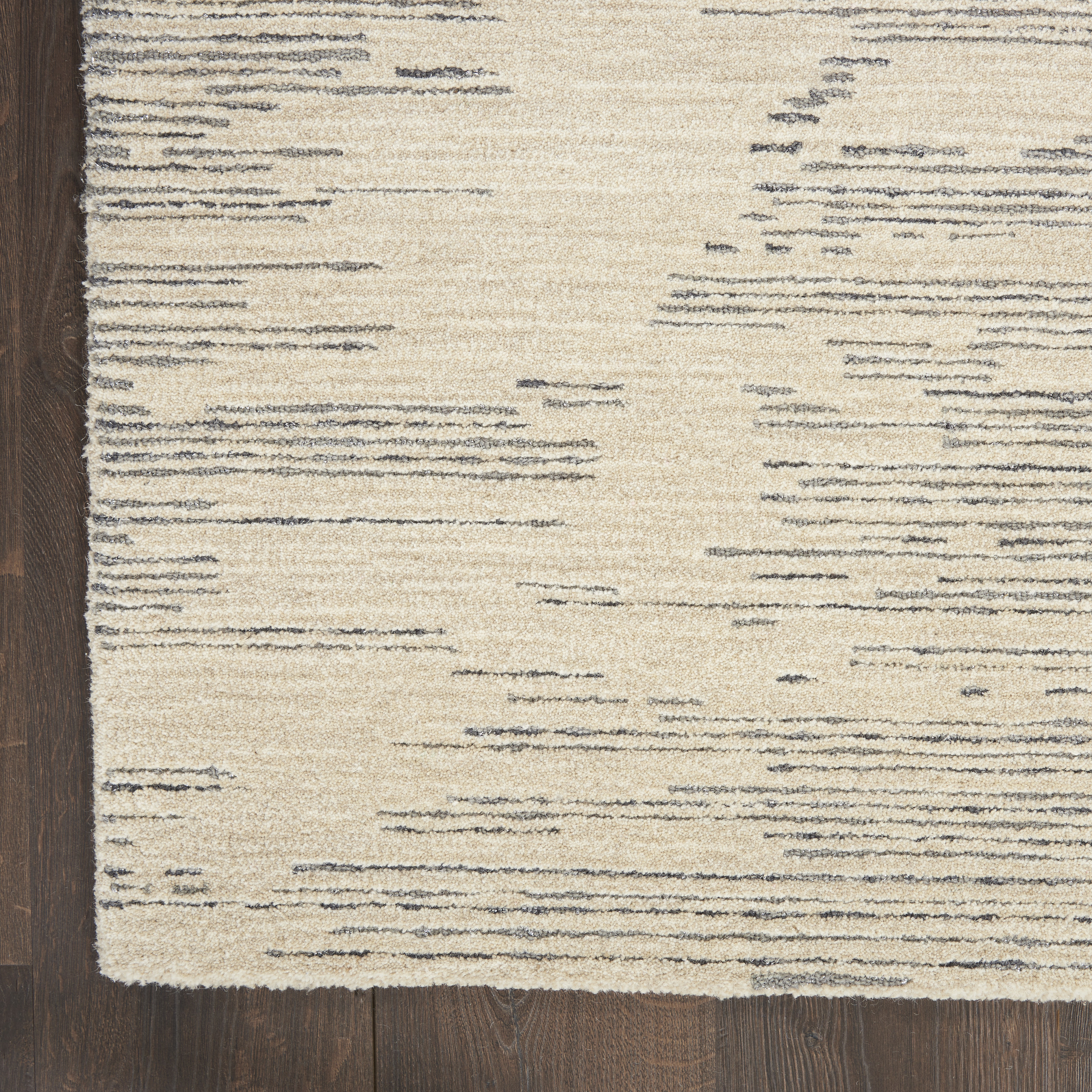 Michael Amini Ma30 Star 7'9" x 9'9" Ivory/Grey Modern Indoor Rug