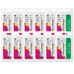 Charles Leonard Self-Adhesive Name Badges, Hello, Green, 100 Per Pack, 12 Packs CHL93525-12