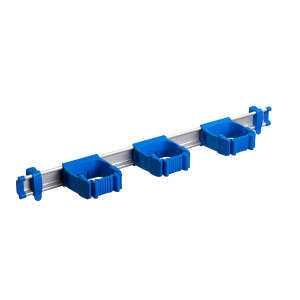 Contec, Toolflex One™, Aluminum rail with 3 Holders, 21.5", Blue
