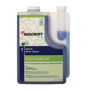 NSN7930017149190, AbilityOne®, SKILCRAFT ECO Glass and Mirror Cleaner Concentrate,  2 L Bottle