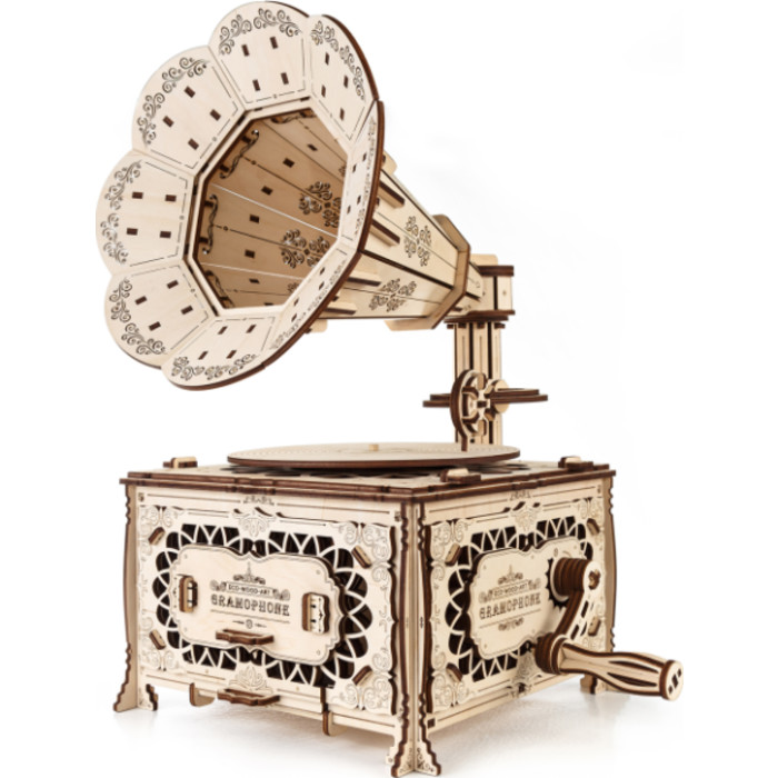 Gramophone 3D Wooden STEM Construction Kit