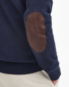 Essential Elbow Patch Jumper Classic Navy