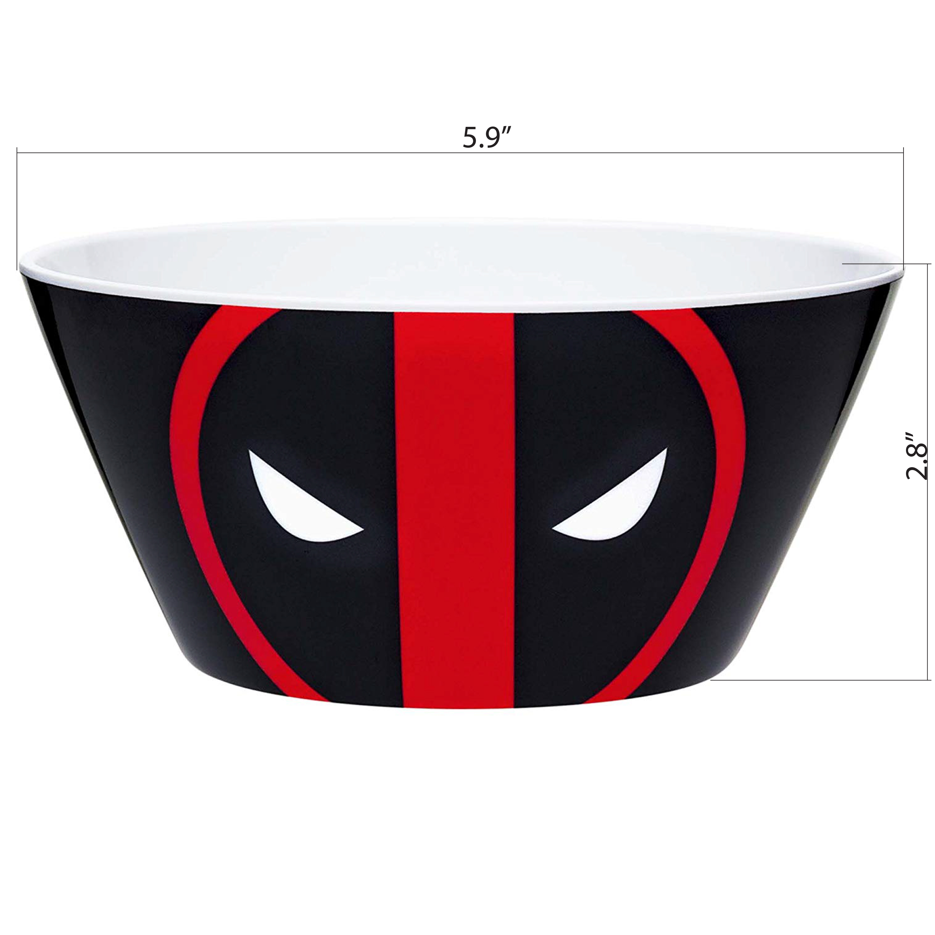 Marvel Comics Dinnerware Set, Deadpool, 2-piece set slideshow image 7 Marvel Comics Dinnerware Set, Deadpool, 2-piece set slideshow image 7