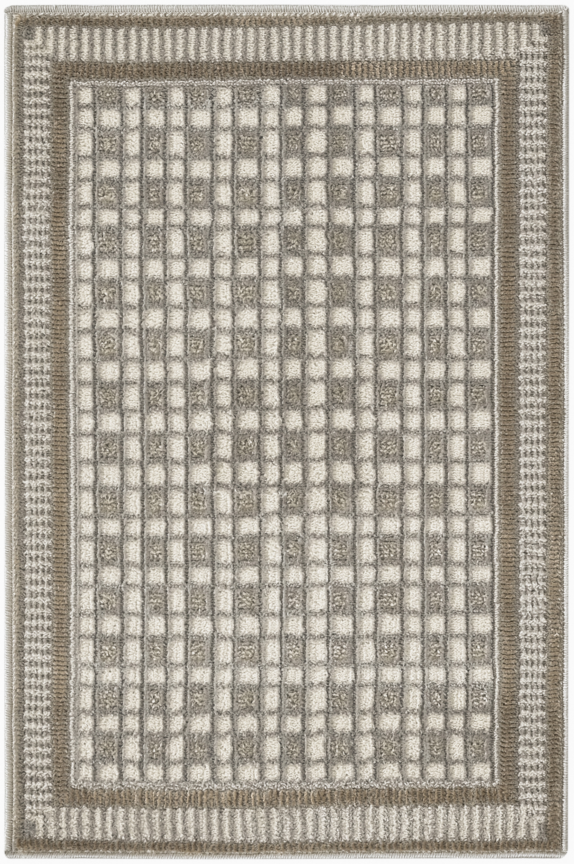 Nourison Nordic 2' x 3' Ivory Grey Modern Indoor Rug