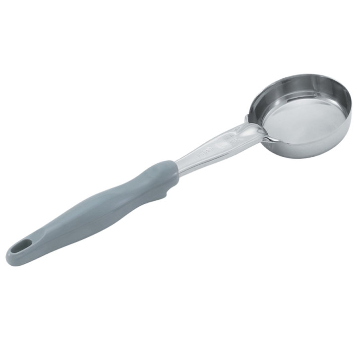 4-ounce one-piece heavy-duty solid round Spoodle® utensil with gray nylon handle