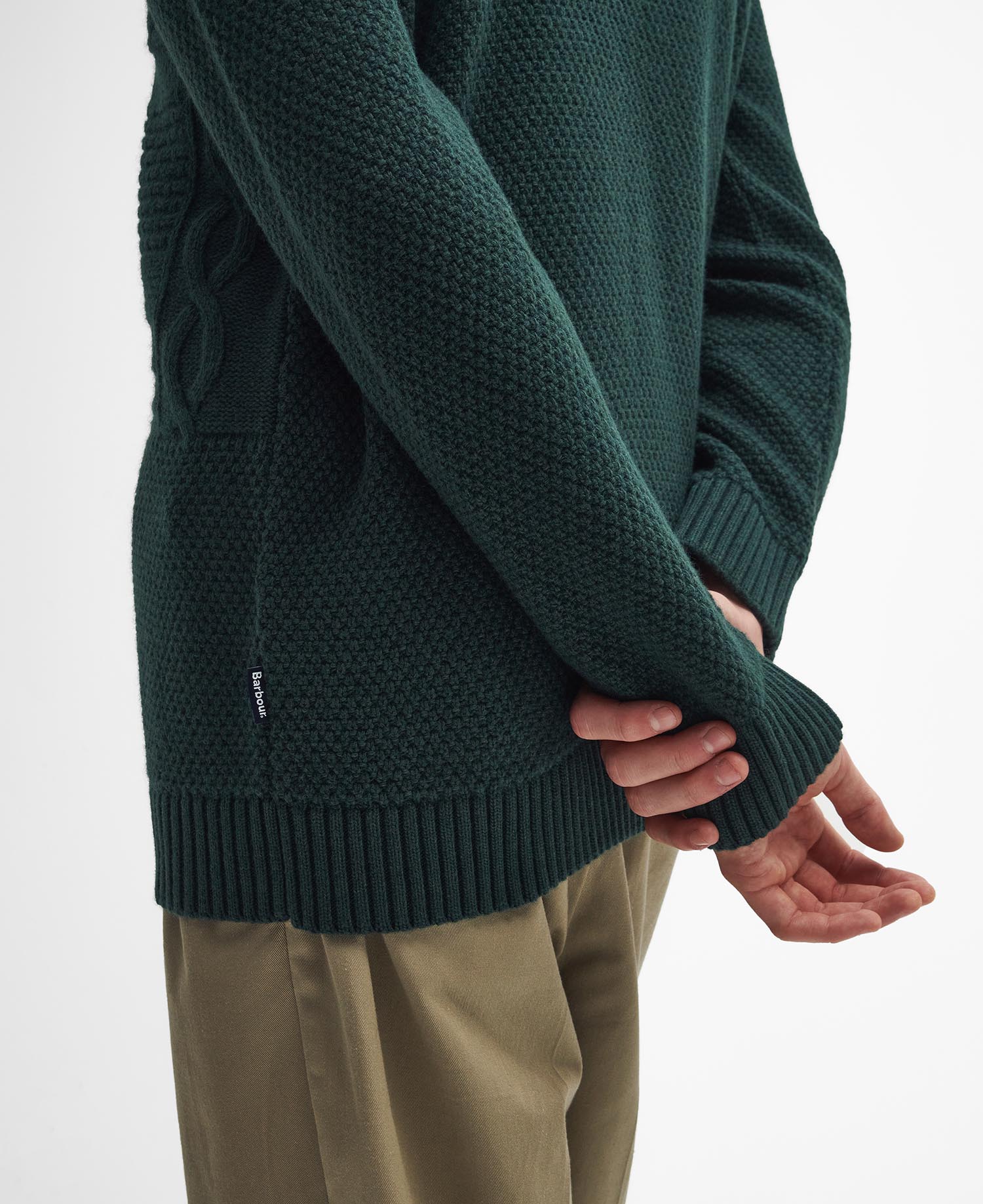 Casey Cable-Knit Crew Neck Jumper image number 4