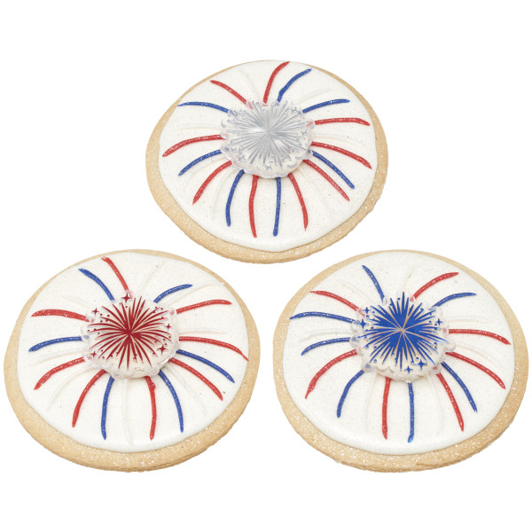 Foil Fireworks Cupcake Rings