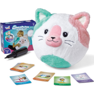 BubblePlush Yoga Ball Buddy, Sasha the Confident Cat