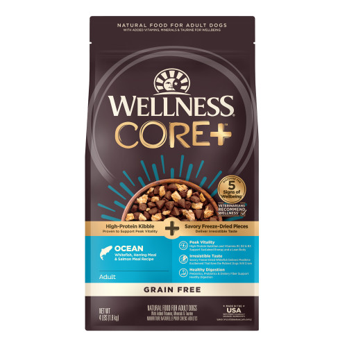 Wellness CORE+  Whitefish, Herring & Salmon Recipe Front packaging