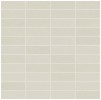 Rift White 1×3 Stacked Mosaic Matte