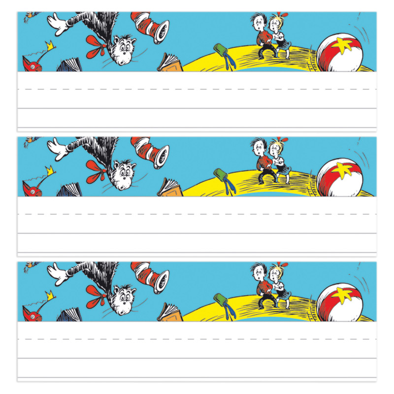 Cat in the Hat™ Self-Adhesive Name Plates, 36 Per Pack, 3 Packs