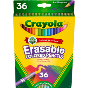 Erasable Colored Pencils, 36 Count