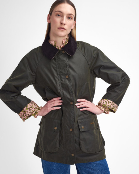 Barbour x William Morris Gallery Shelton Waxed Jacket