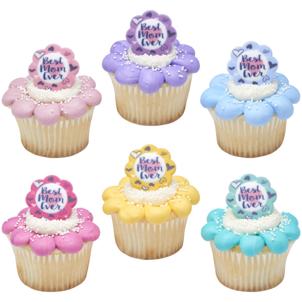 Best Mom Ever Cupcake Rings