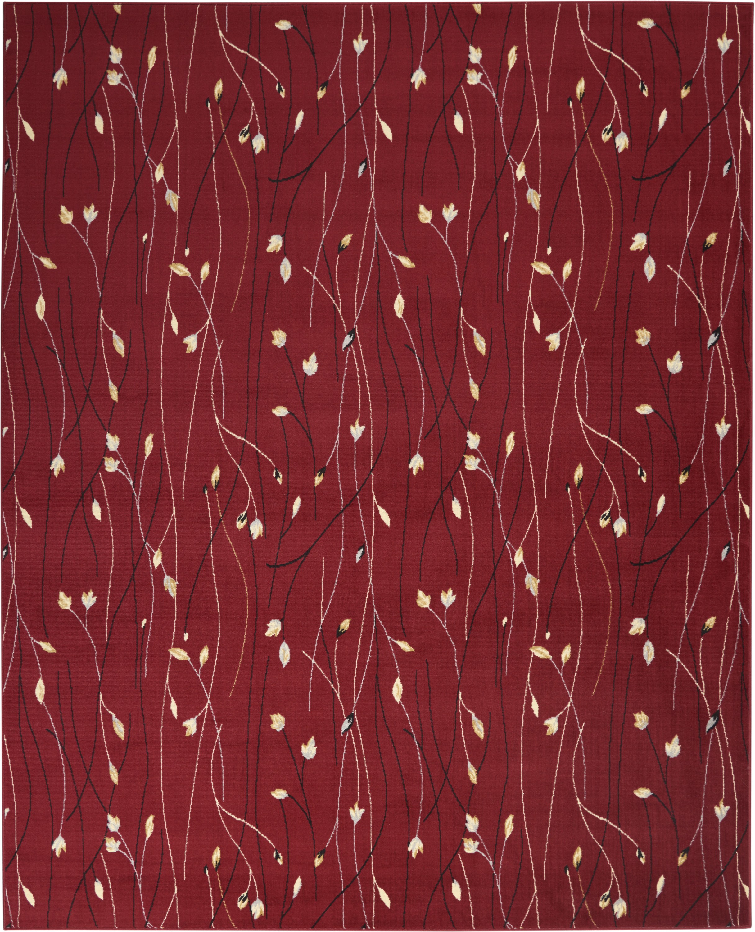 Nourison Grafix 7'10" x 9'10" Red Contemporary Indoor Rug