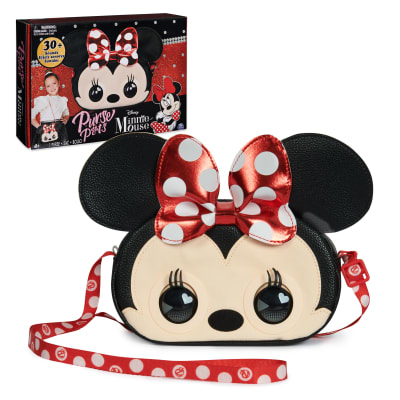 Purse Pets, Disney Minnie Mouse Officially Licensed Interactive Pet Toy & Kids Purse, 30+ Sounds & Reactions, Girls Crossbody Bag, Trendy Tween Gifts